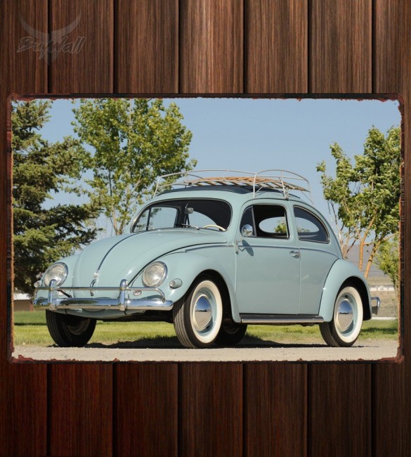 Металлическая табличка Volkswagen Beetle 605 Металлическая табличка Volkswagen Beetle 605